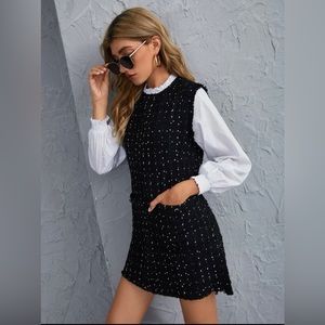 Black and white dress